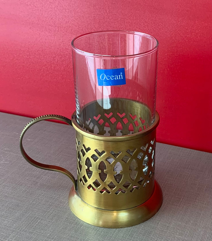 فنجان چایی خوری برنجی تونکس کد9649 بسته 6 عددی